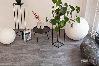 Vinilam Ceramo Stone 2,5 мм 71616 Цемент Серый фото 1 | FLOORDEALER